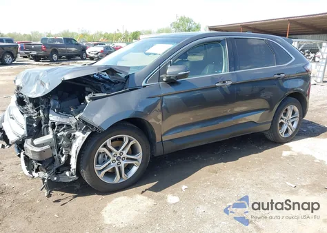 2015 Ford Edge Titanium from USA, damaged, VIN 2FMPK4K83FBB30411